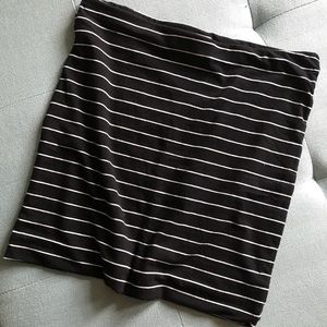 H&M Striped Mini-Skirt